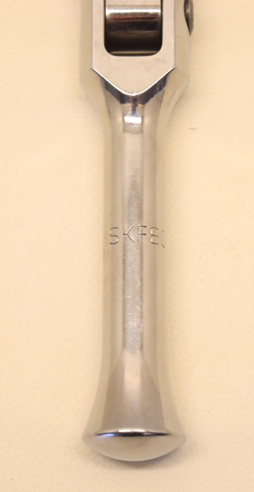 Snap-On 1/2 Drive SKF80A USA Stubby Handle Flex Head Ratchet – USED