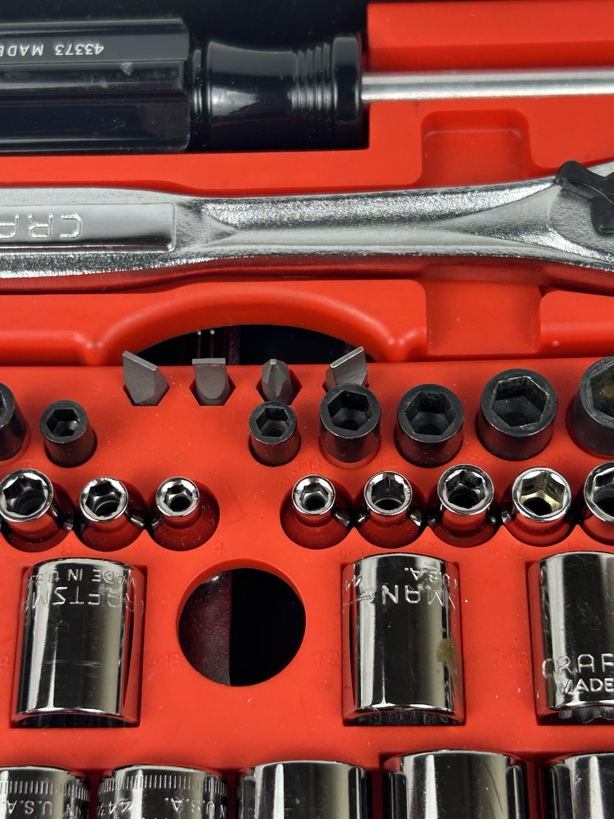 MINT RARE SEARS Craftsman 60pc Mechanics Tool Set 34060 SAE & Metric USA READ!