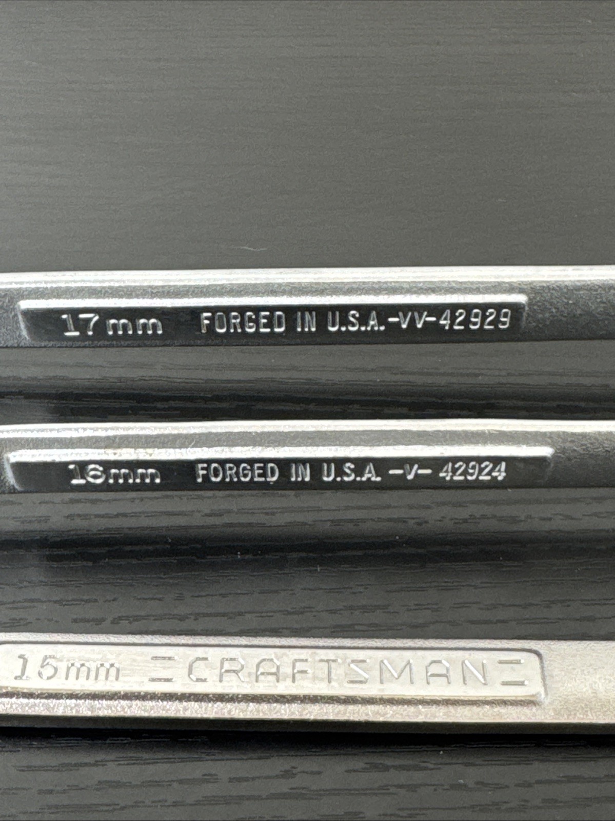 Craftsman USA V VV Metric Combination Wrench 11 Pc Set 12Pt 6mm Up To 17mm Read