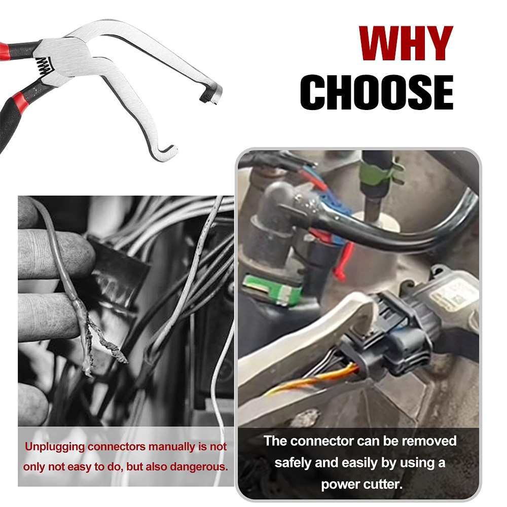2pcs Electrical Connector Disconnect Pliers for Car Automotive Plug Removal Tool