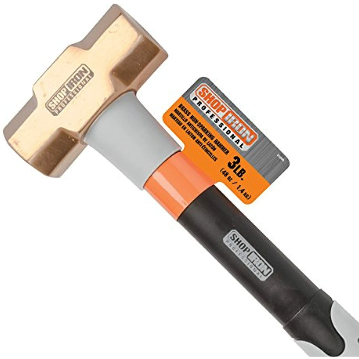 Shop Iron 63040 Non-Sparking Brass Hammer, 3lb.
