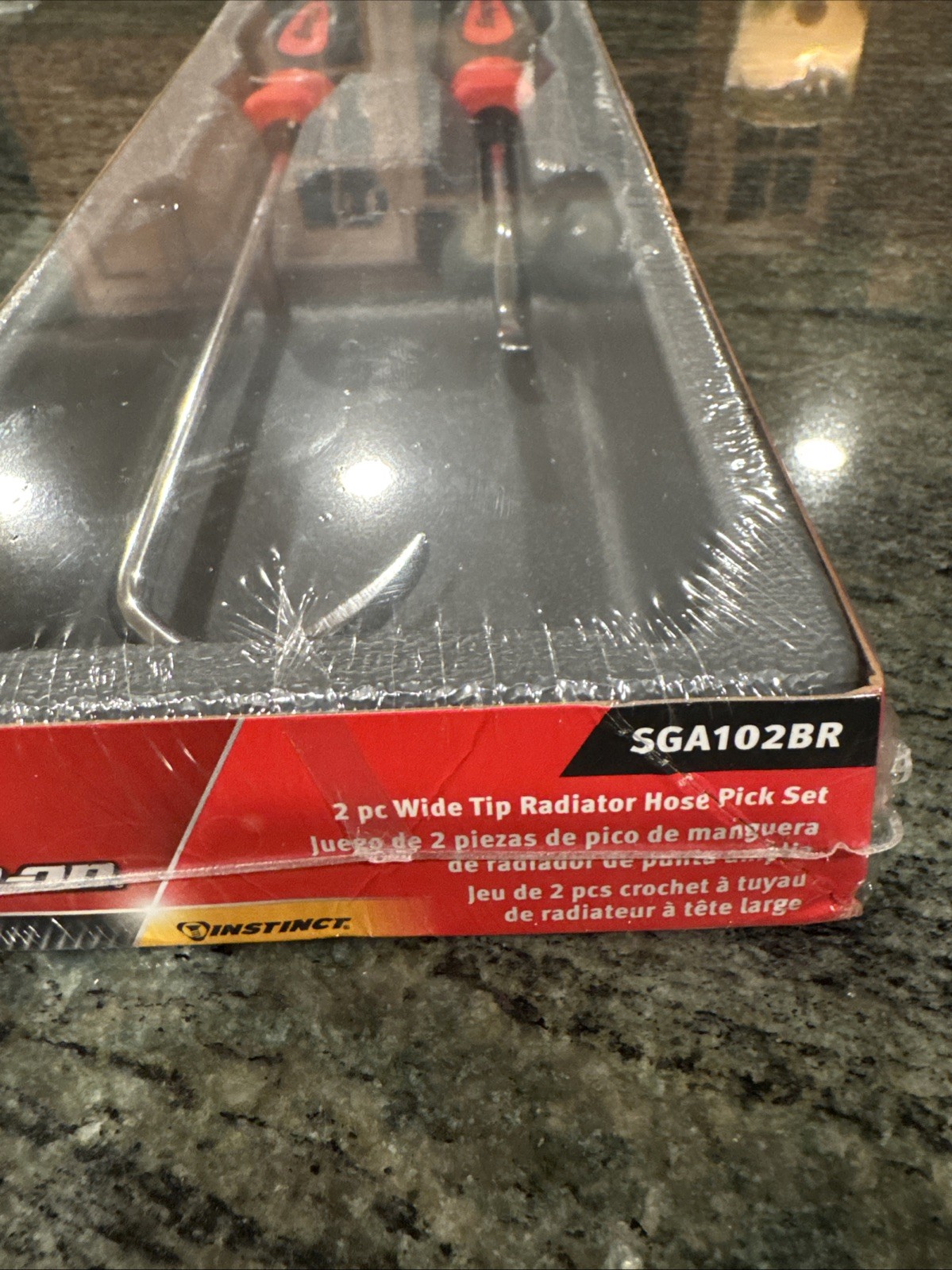 Snap-on sga102br red soft grip wide tip radiator hose pick set sealed new