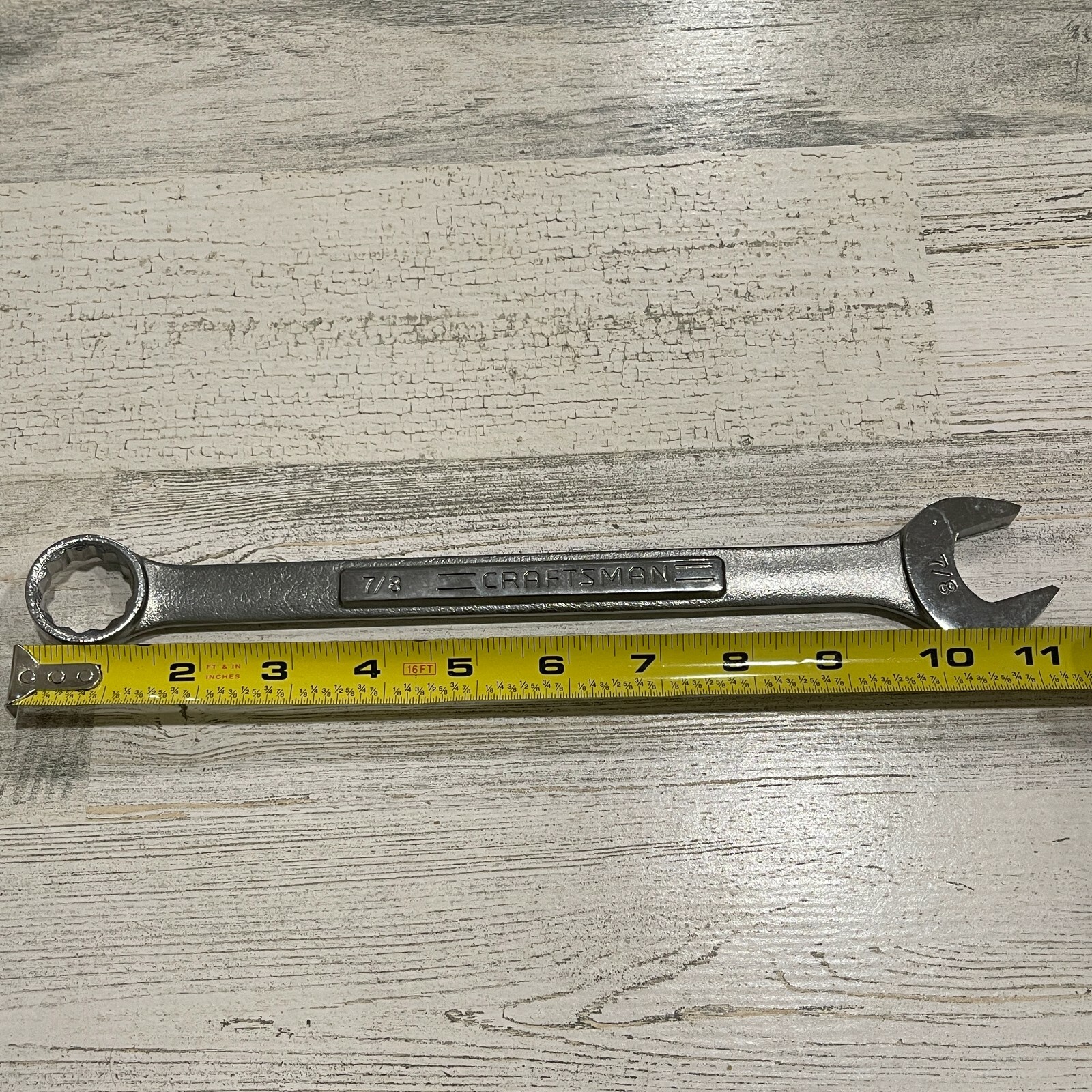 USA Made = CRAFTSMAN = 7/8″ WRENCH Standard SAE INCH Combination 44703 NOS 12 PT