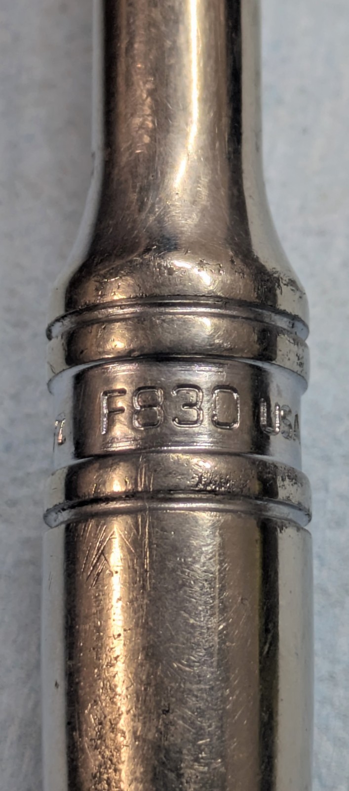 Snap-on F830 3/8 Drive Standard Handle Ratchet Made In USA Nice Condition