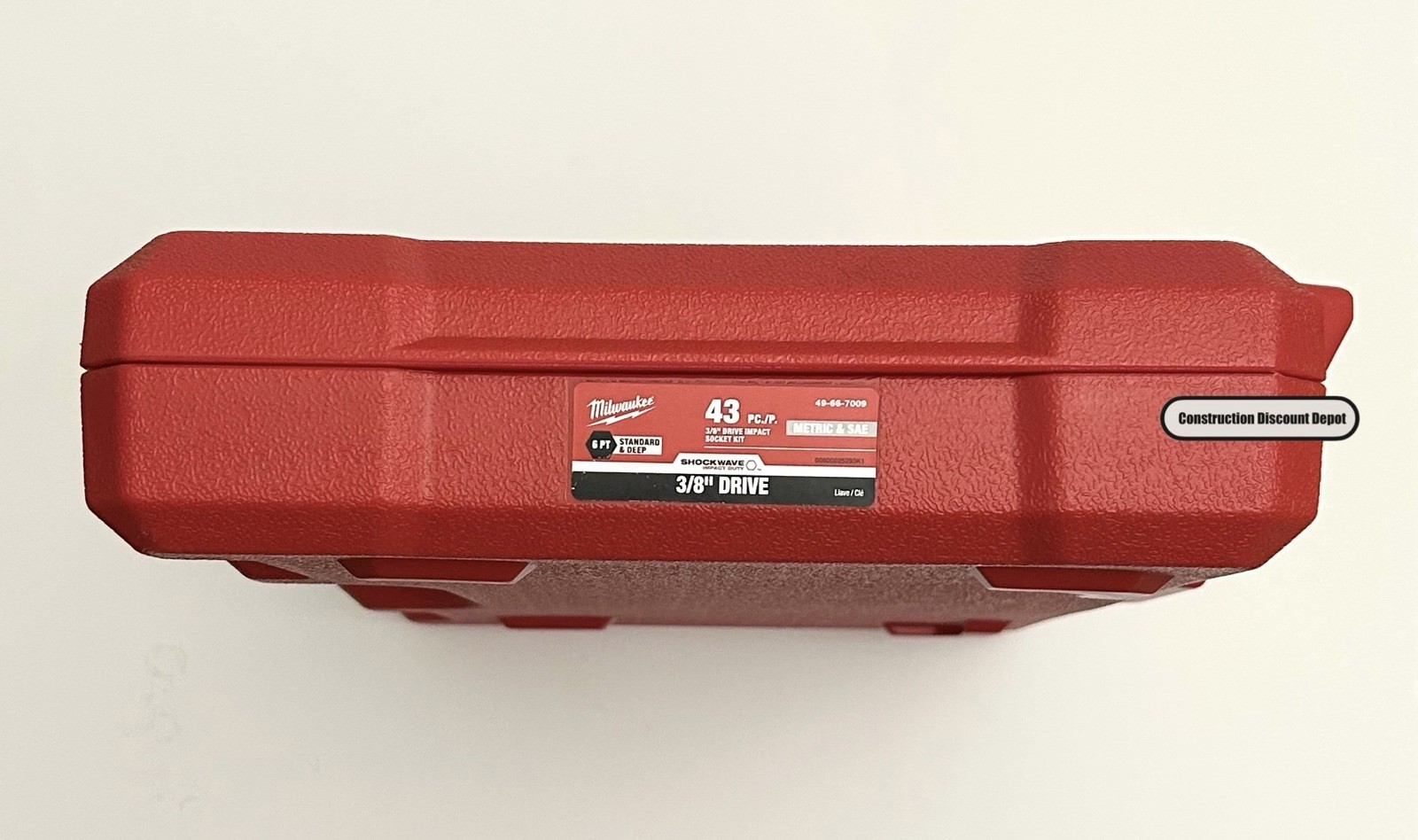 Milwaukee 49-66-7009 3/8″ Impact Socket Set SAE Metric 43pc – Empty Case