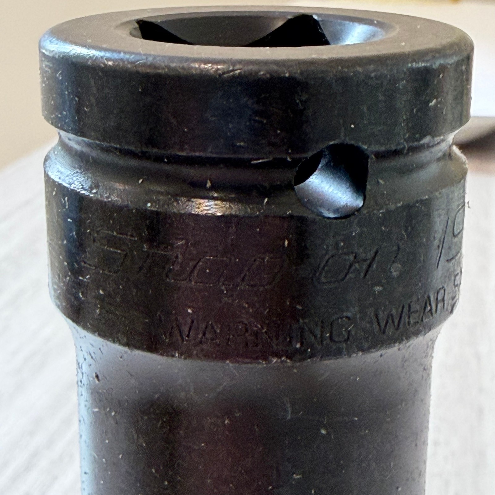 SNAP ON TOOL – PN: LAWM19E – 3/4″ DRIVE METRIC 19 MM STANDARD HEX SOCKET DRIVER