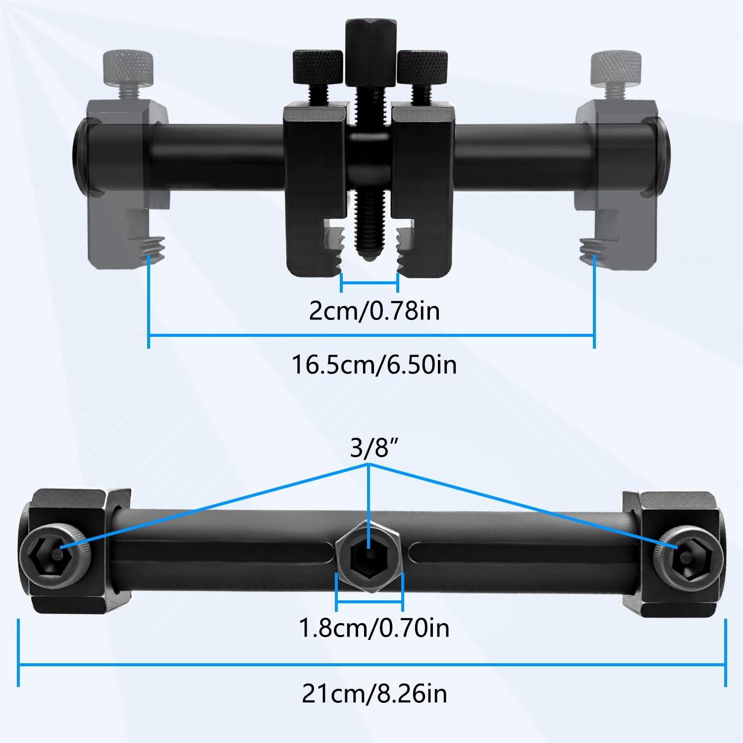 ZKTOOL Universal Ribbed Drive Crankshaft Pulley Puller Kit for Pulley Size Fr…