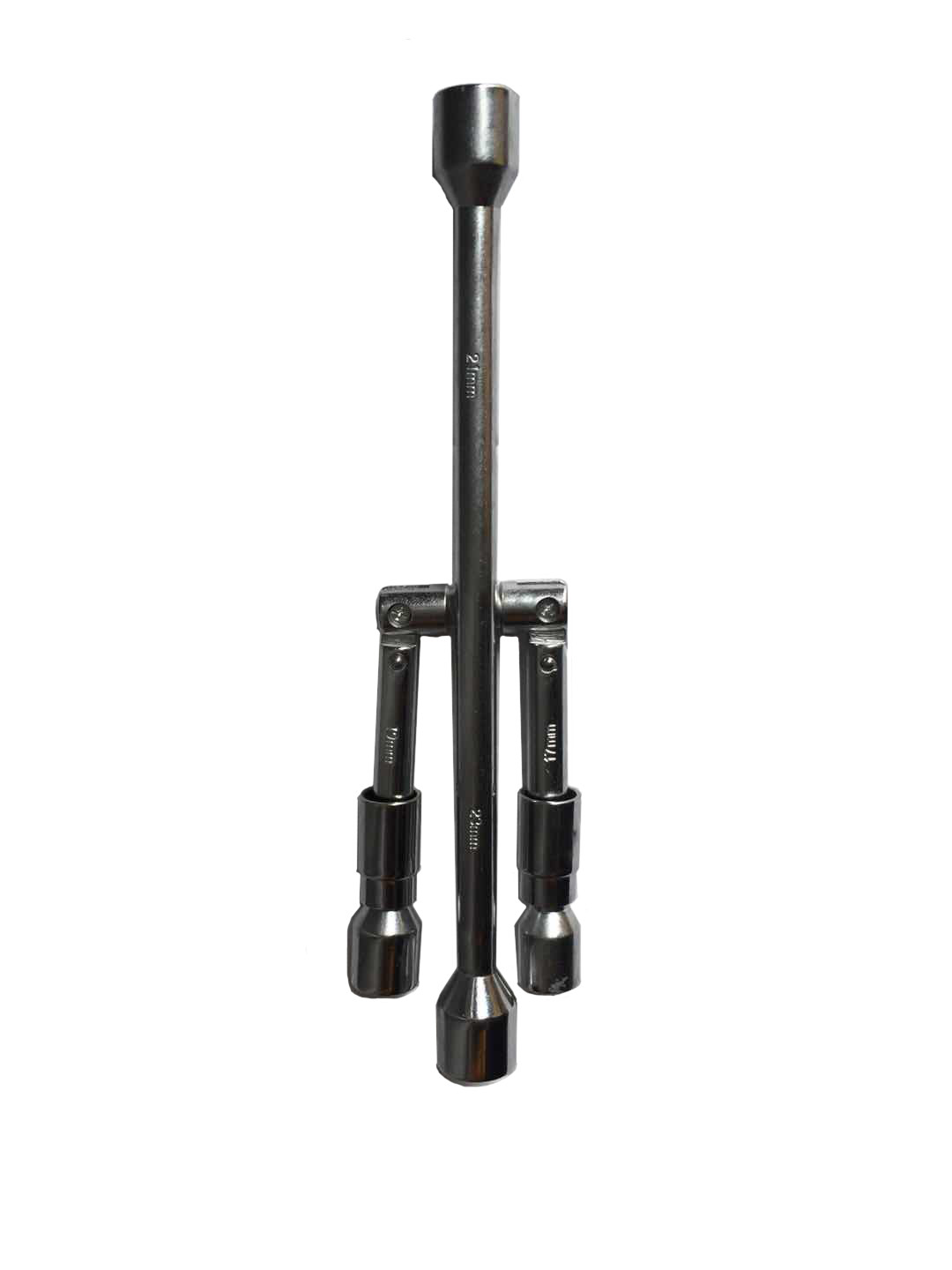 Folding Lug Wrench 4 Way Cross Wheel Spanner Car Brace Socket Nut 17 19 21 23mm