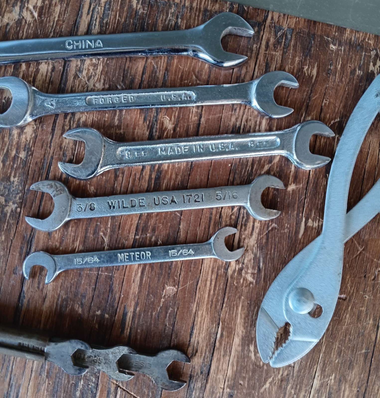 Ignition Tune-up Small Wrench 15 pc Lot ~ Assorted Open Box End Bundle ~ Vintage