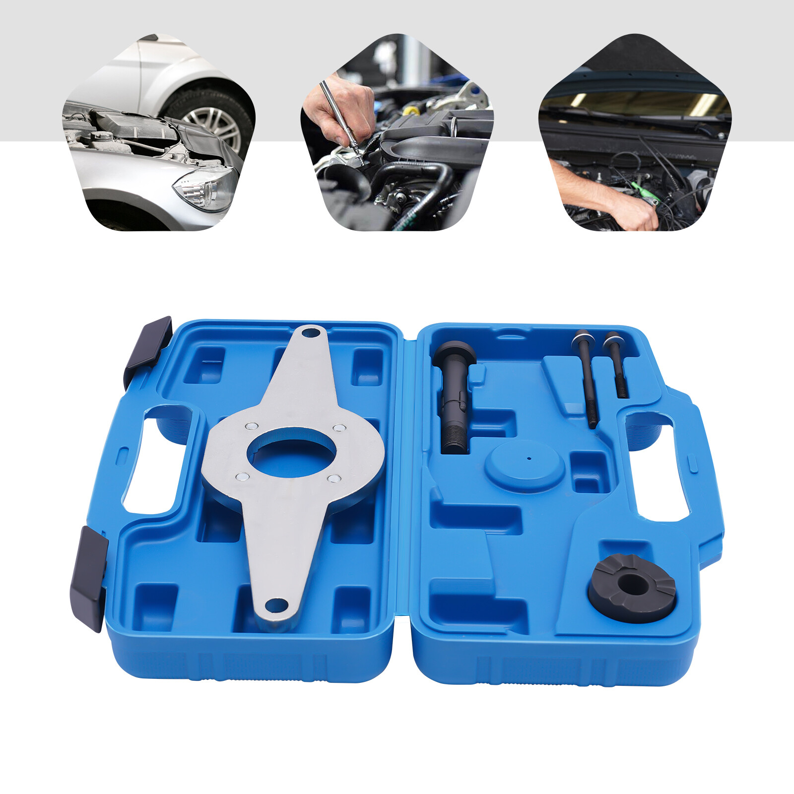 T10531 Vibration Damper Holding Tool Crankshaft Pulley Removal For Audi Vw Ea888