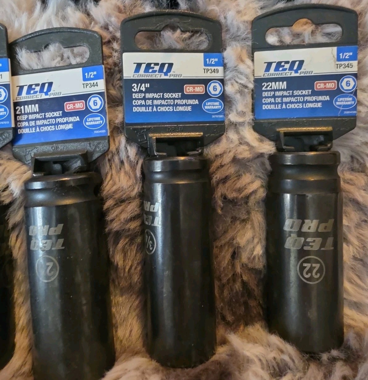 Lot Of TEQ correct Pro 1/2″ Various Deep Impact Socket