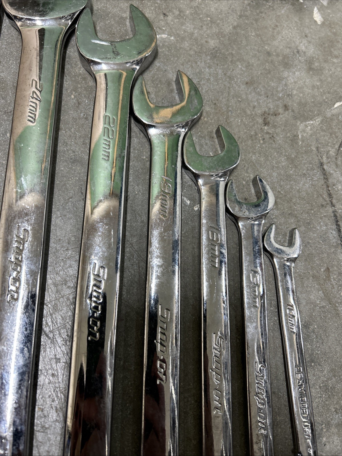 Snap-On 13 pc 12-Point Metric Flank Drive® Plus Combination Wrench Set