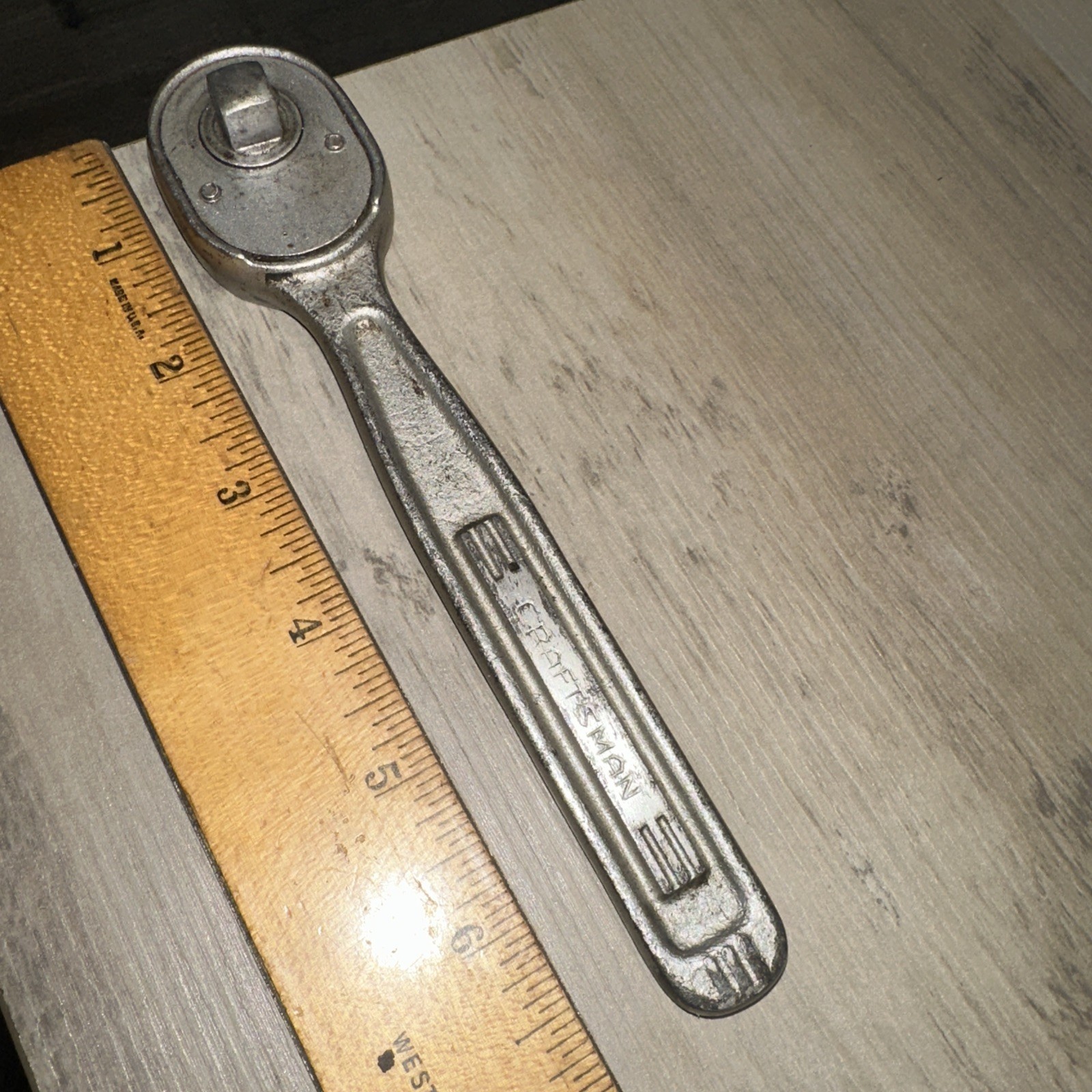 Early Craftsman 3/8” Ratchet Forged in U.S.A. 7” Long Rare Model!!