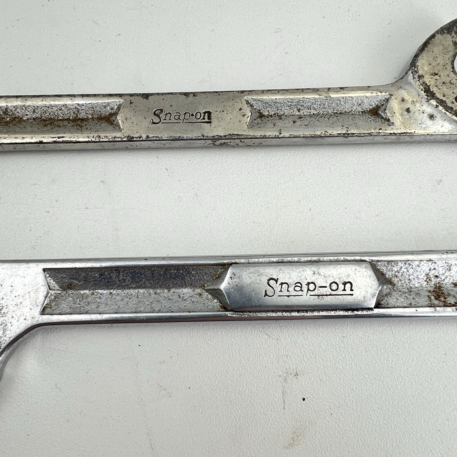 2 Snap-On SAE 4-Way Angle Head Open-End Wrenches 3/4 & 7/8 VS5224 & VS5228