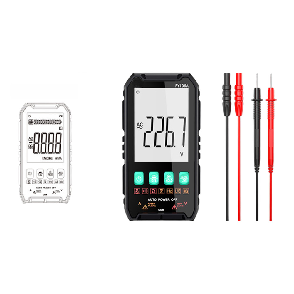106B Ultra Thin Digital Multimeter with Large LCD Screen for Indoor Outdoor Use