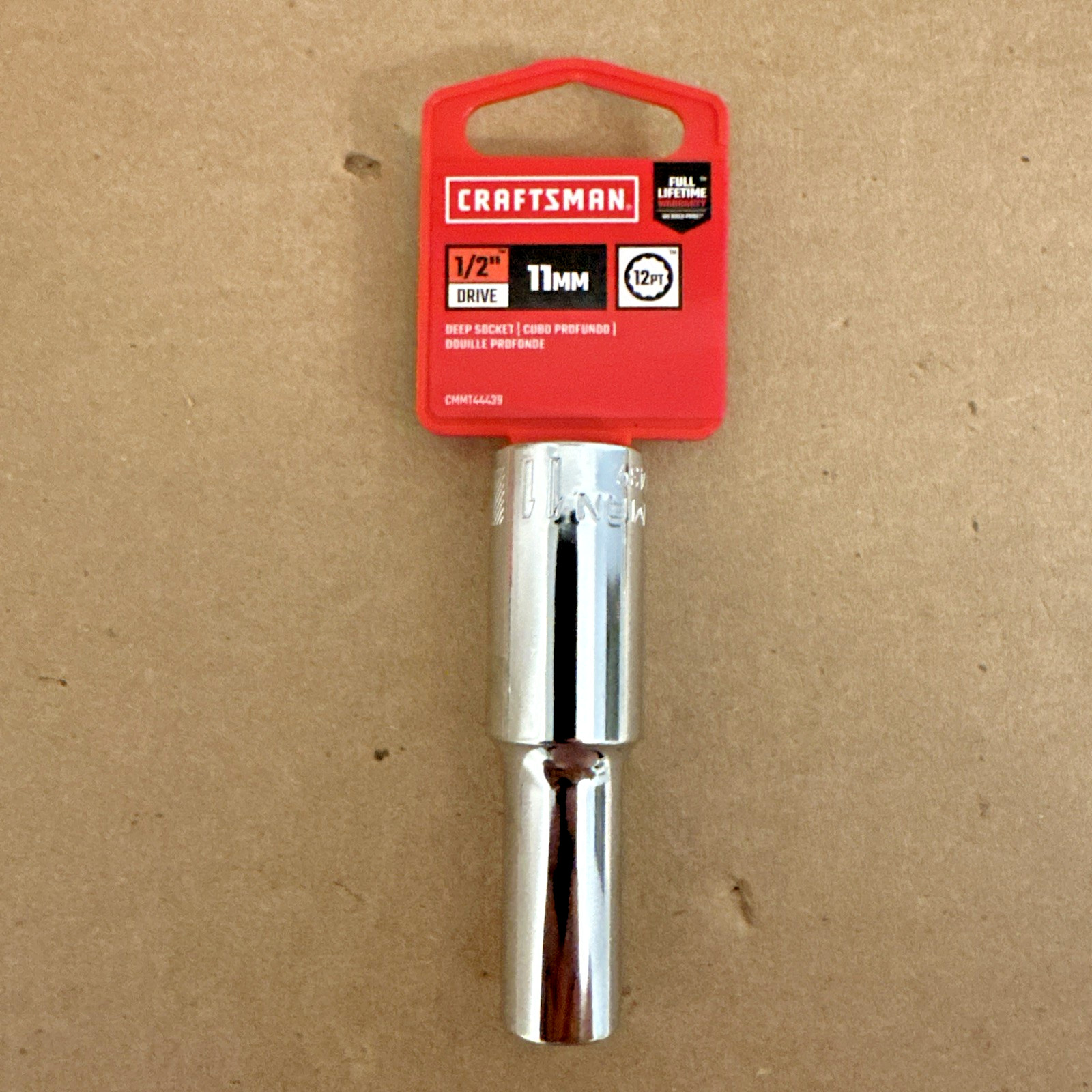 Craftsman 1/2 Drive 11mm, 13 mm, 14 mm, 15mm 16mm Deep Well Lot of 5 Five NOS