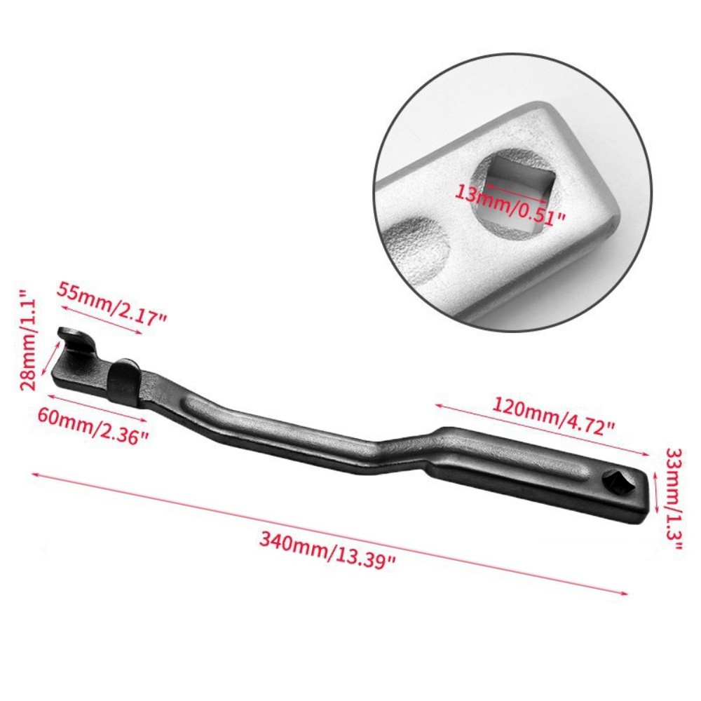 Wrench Extender Tool Bar 13.5 Inch Long Wrench Extension With 1/2 ZAJZ