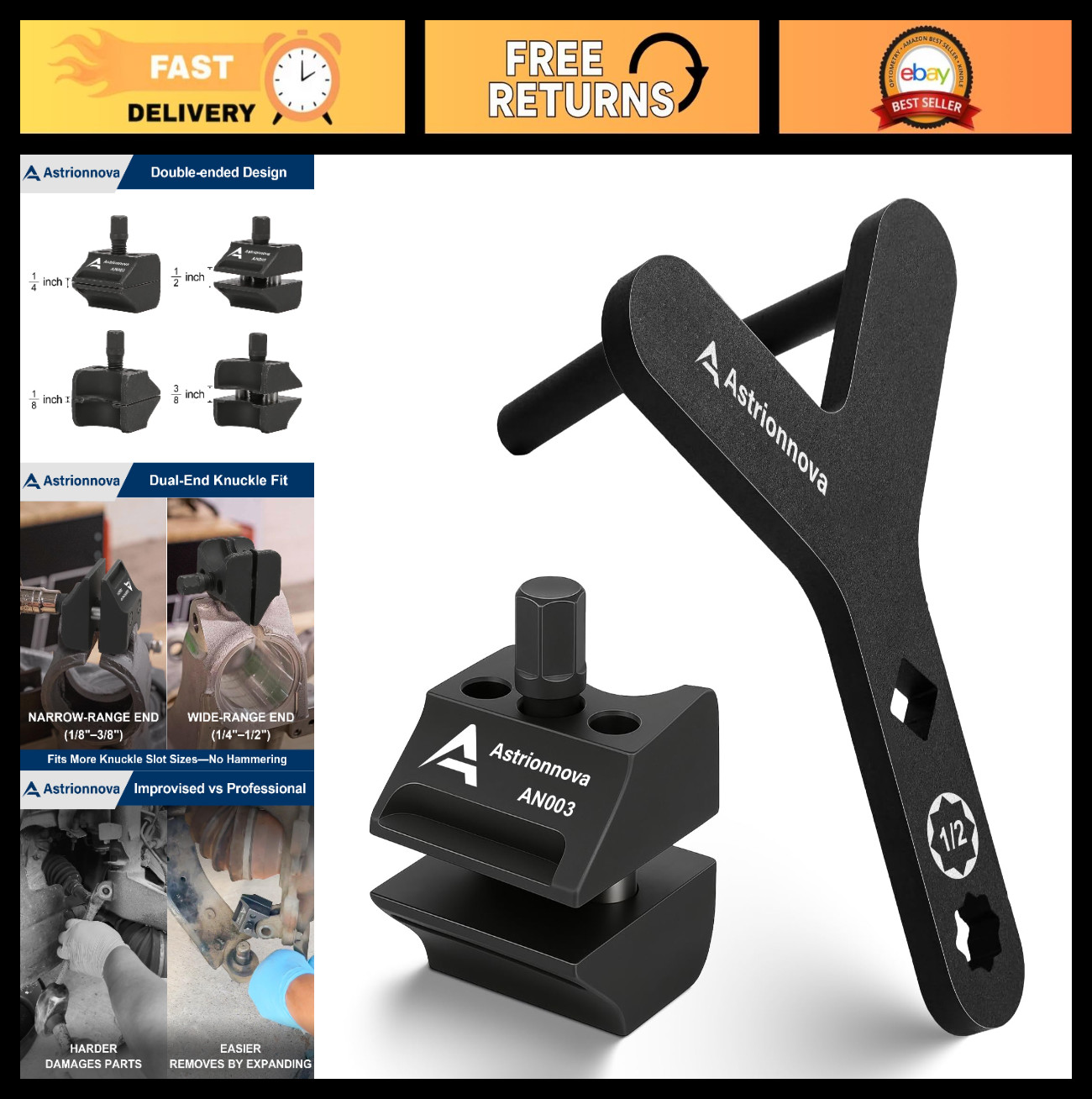 Heavy Duty Suspension Tool Set – Strut Spreader, Control Arm & Ball Joint Remova
