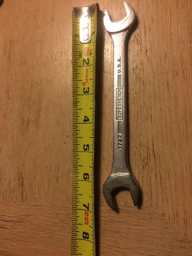 Williams Superrench Tool USA Vintage Open Double End 9/16-5/8 Standard Wrench 🚢