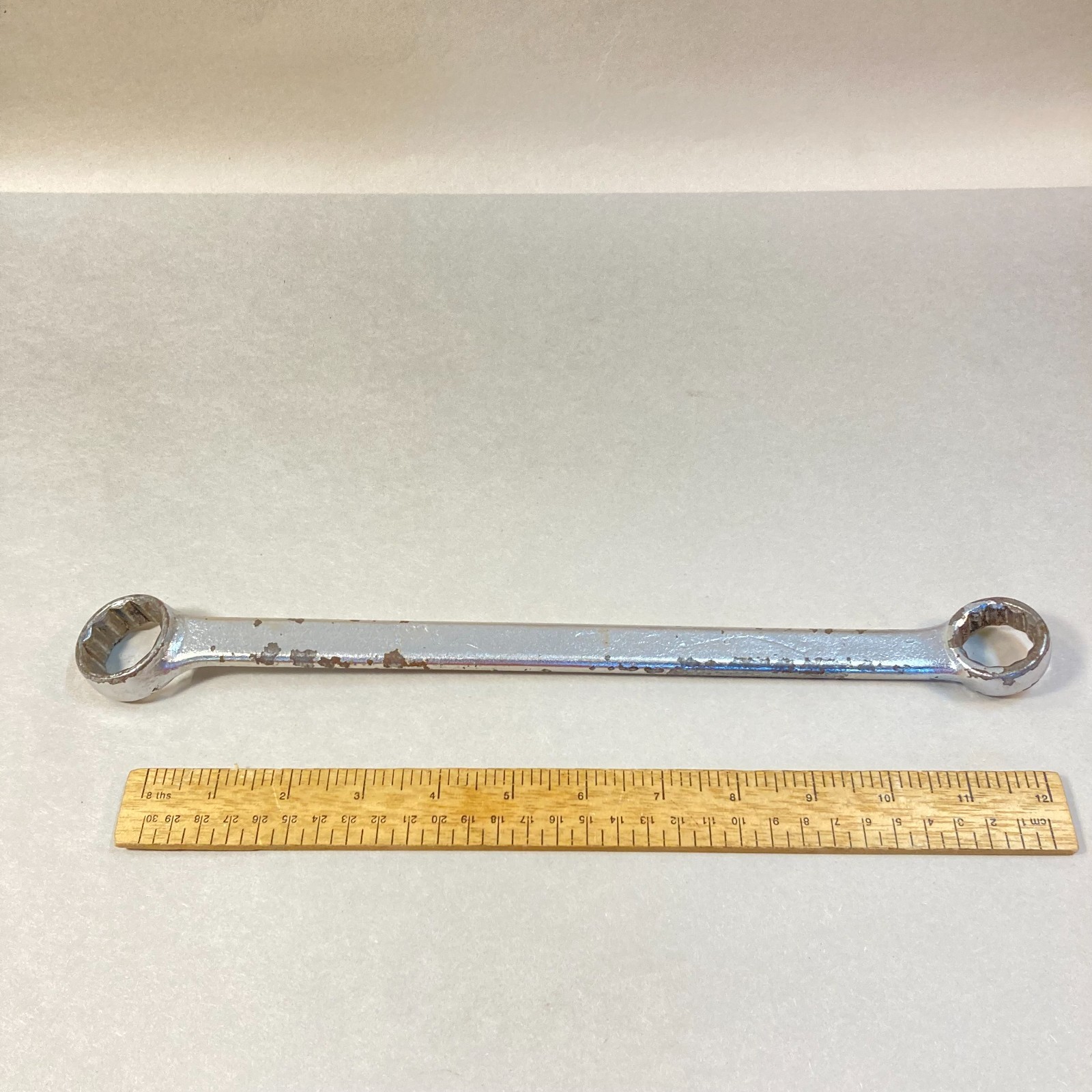 Fairmount 1-1/16″-7/8″ Wrench Box End Long Flat Handle 12 Point SAE #7034 USA