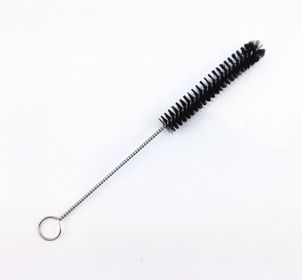 yueton?Pack of 10 Black Nylon Tube Pipe Nozzle Brush Dia 10mm with Wire