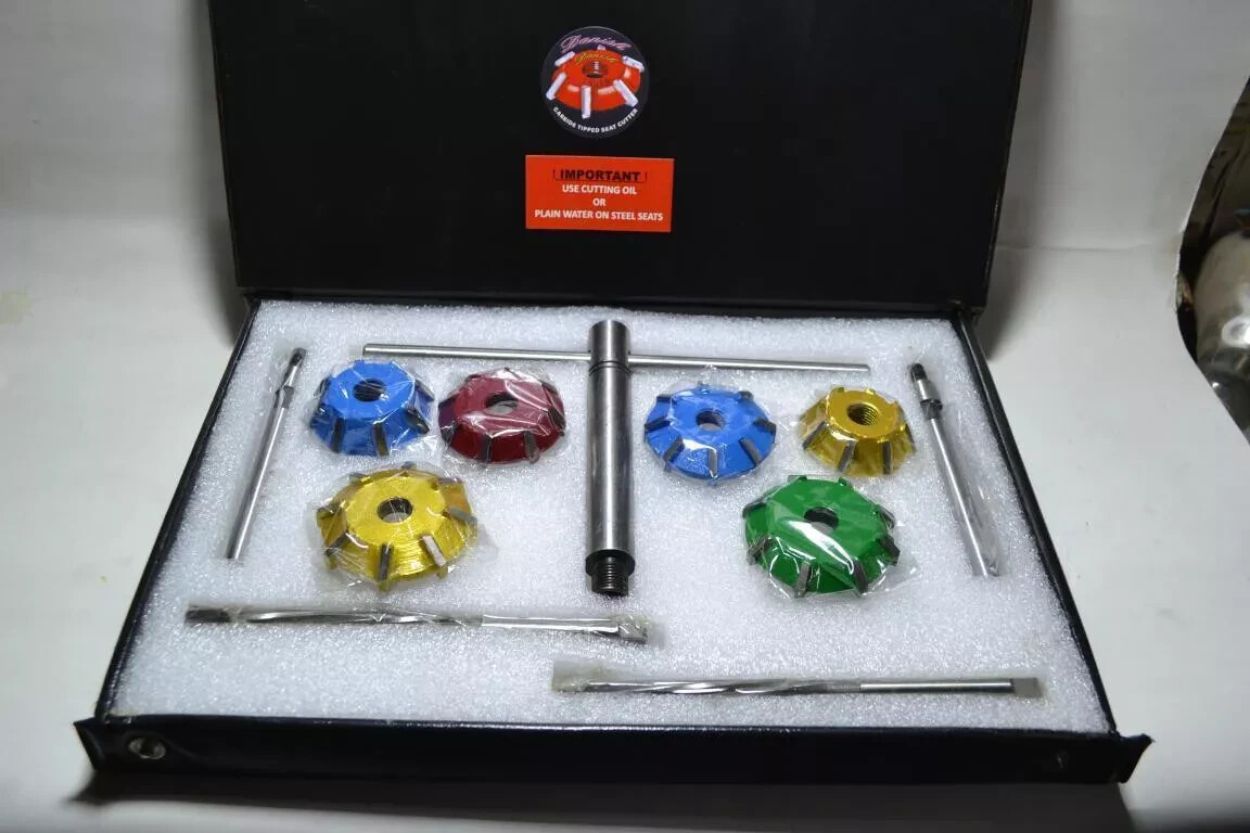 Volvo 5 Cylinders Turbo Heads Valve seat Cutter Set Carbide Tipped 3 Angle Cut