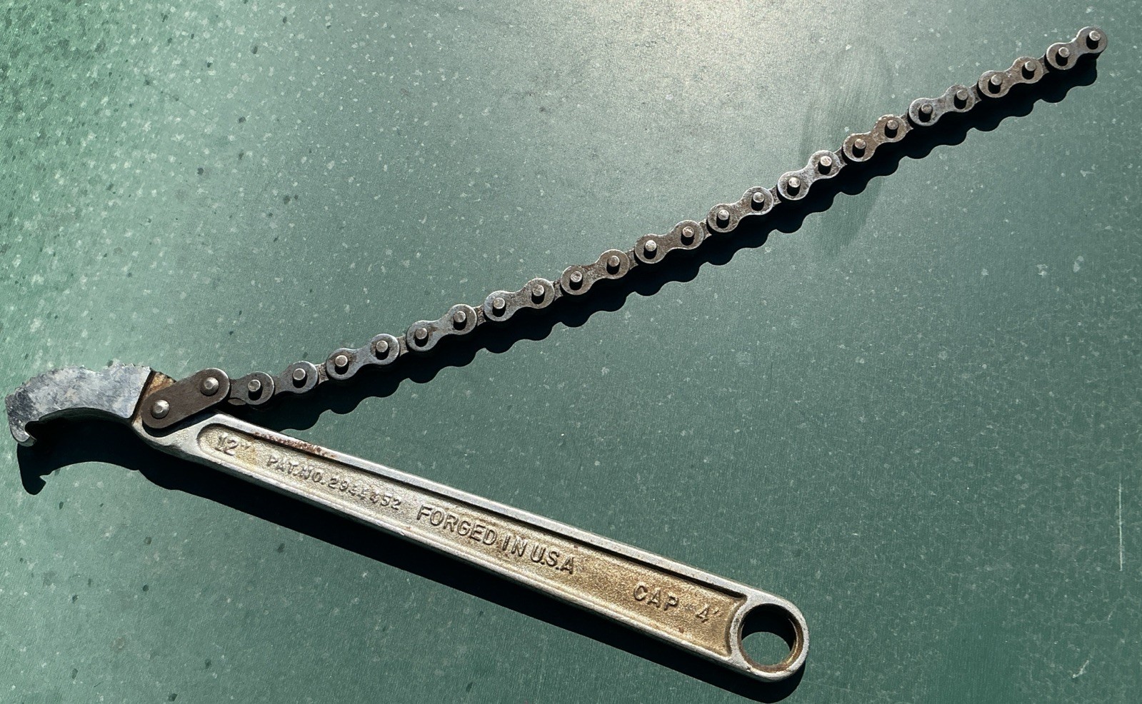 🇺🇸 Craftsman USA 12″ Chain Strap Adjustable Wrench 9-55713 Cycle