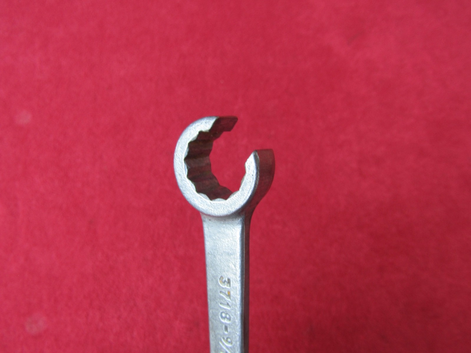 NICE Vtg Pre-1948 PLOMB Tools 3718 -9/16″ Flare Nut Wrench W/Pebbled Handle. USA