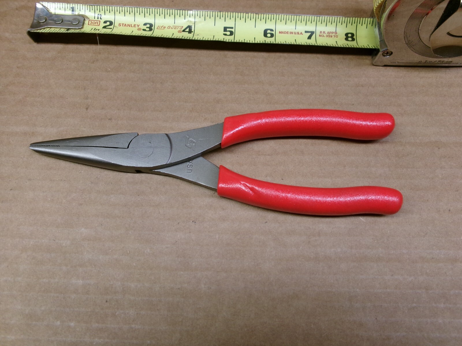 Snap-on USA 8″ Talon Grip Long Nose Pliers No 96ACF
