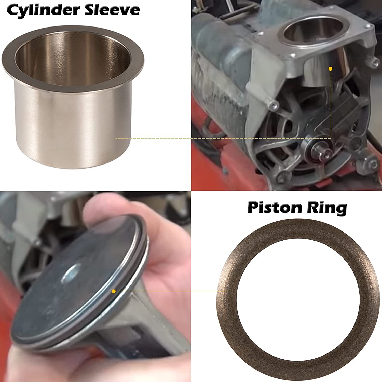 KK-4835 Compressor Piston Kit Connecting Rod Kit for Craftsman Oil Free Pump