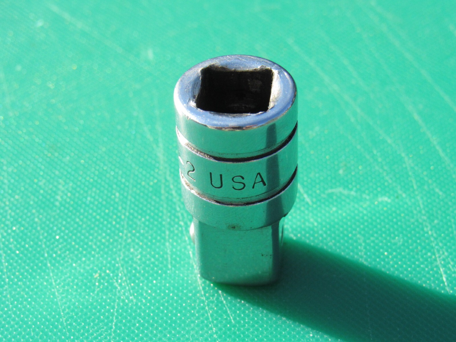 SNAP ON A2 A-2 3/8″ TO 1/2″ SQUARE DRIVE SOCKET ADAPTER UNDERLINE LOGO A 2 USED