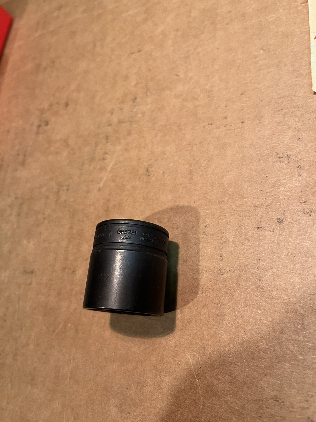 Snap On GFS321 3/8”dr. Shallow 1” 6pt. Industrial Black Non-impact Socket