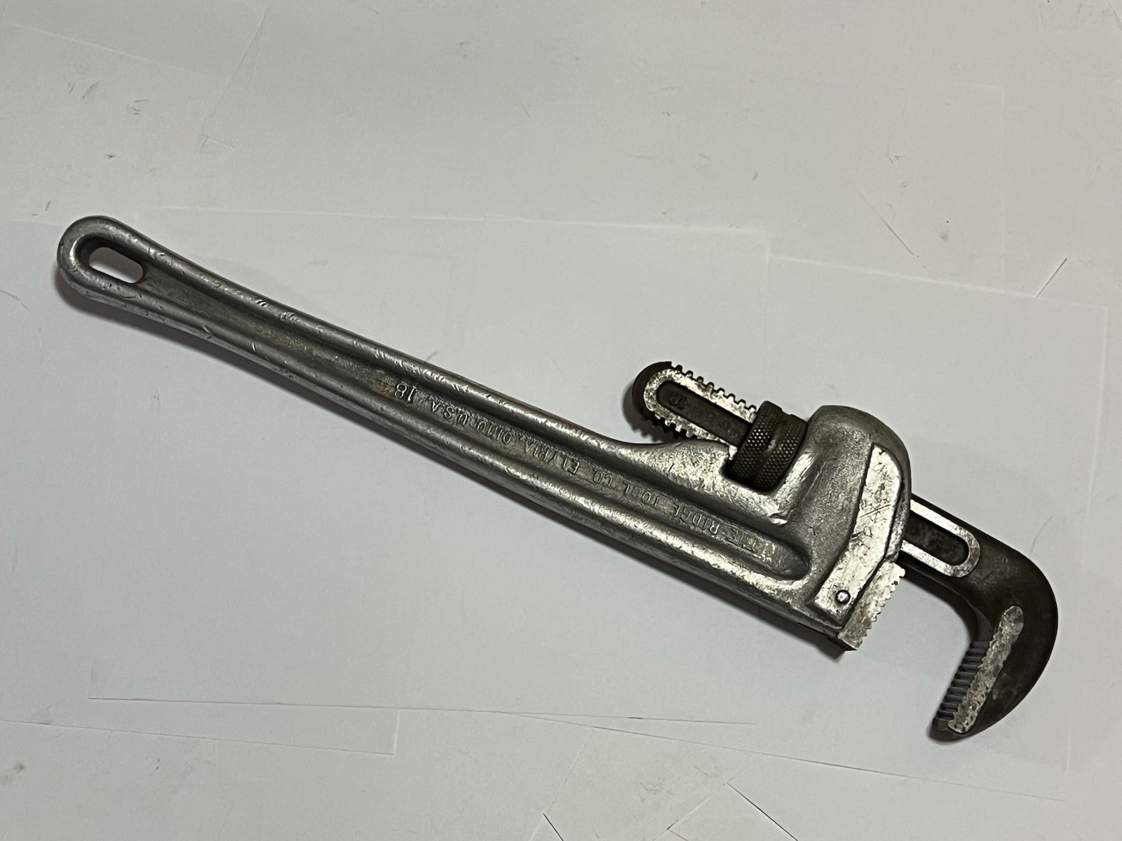 RIDGID 818 Ridge Tool Co 18″ Aluminum Heavy Duty Straight Pipe Wrench 31100 USA