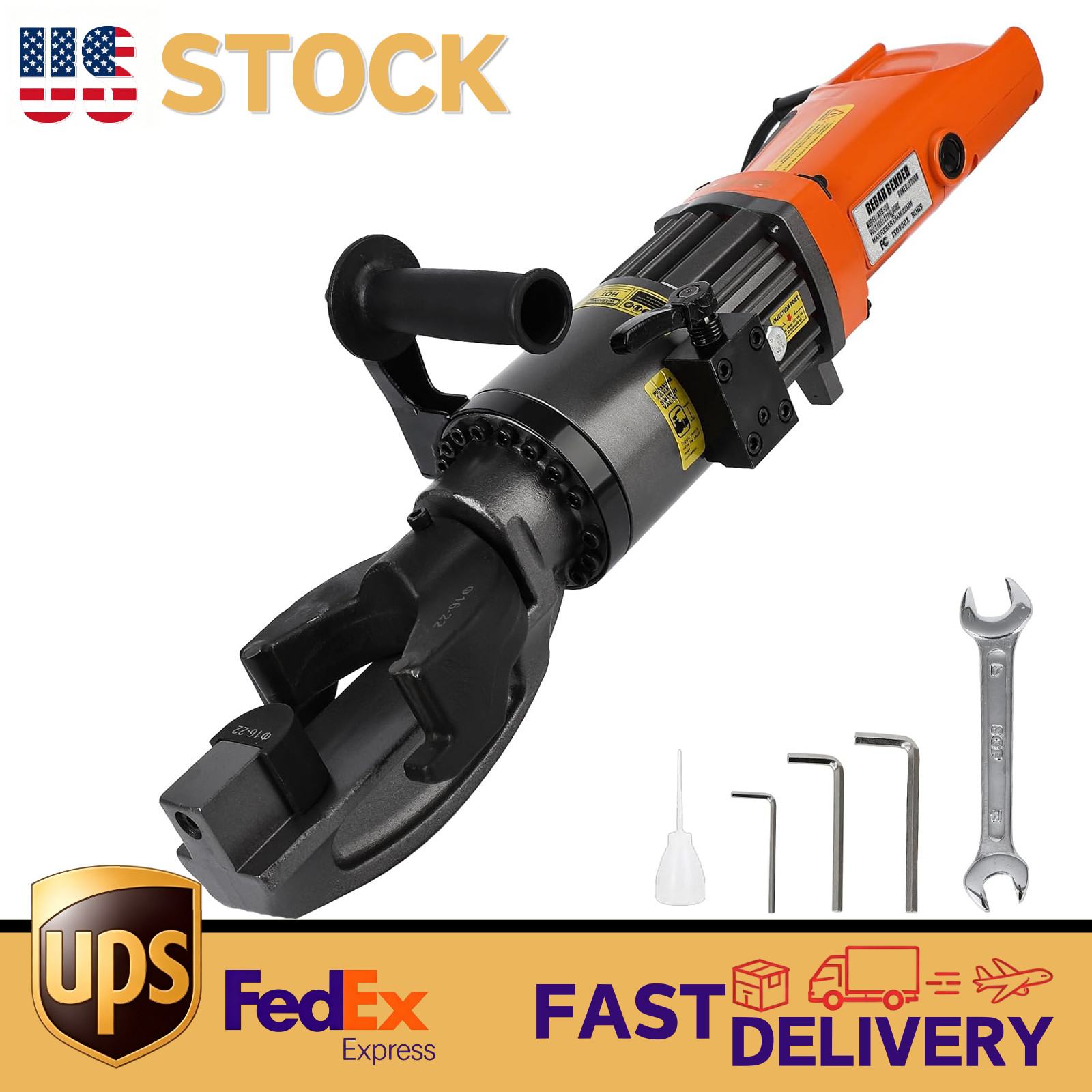 0-130° Electric Rebar Bender 7/8″ (22mm) Hydraulic Portable Rebar Bending 1200W