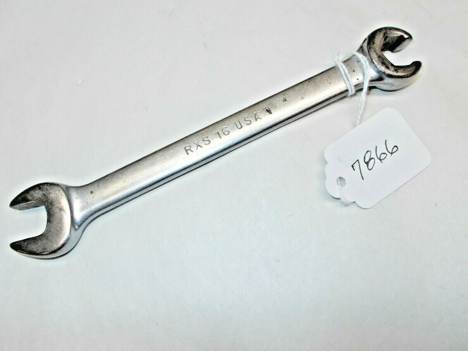 SNAP_ON, RXS 16 SAE Open End Flare Nut Line, Combination Wrench, USA