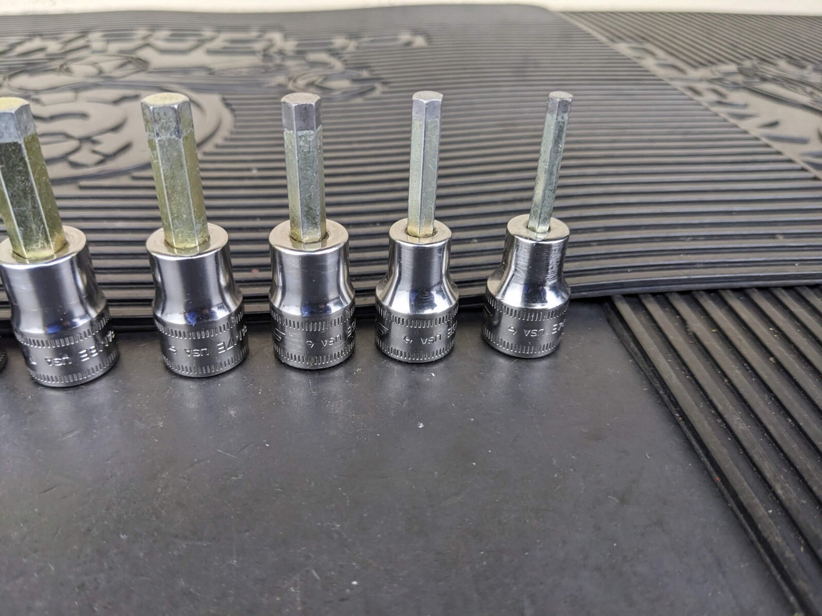 #be219 Snap-On 11pc Metric Hex Allen Socket Set 3/8″ Drive 4mm to 14mm 211EFAMY
