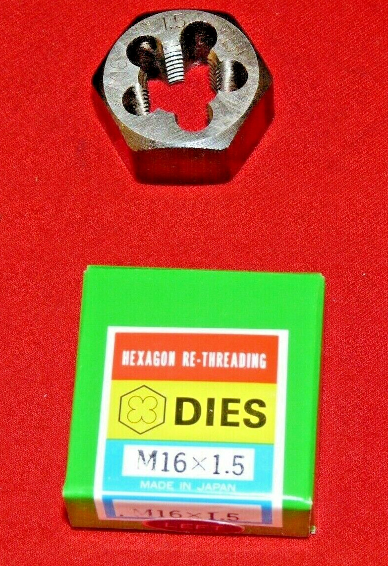 M16 X 1.5 16MM LEFT HAND x 1.3″ Hex Rethread Die Alfa MHD70770L CS LH Metric