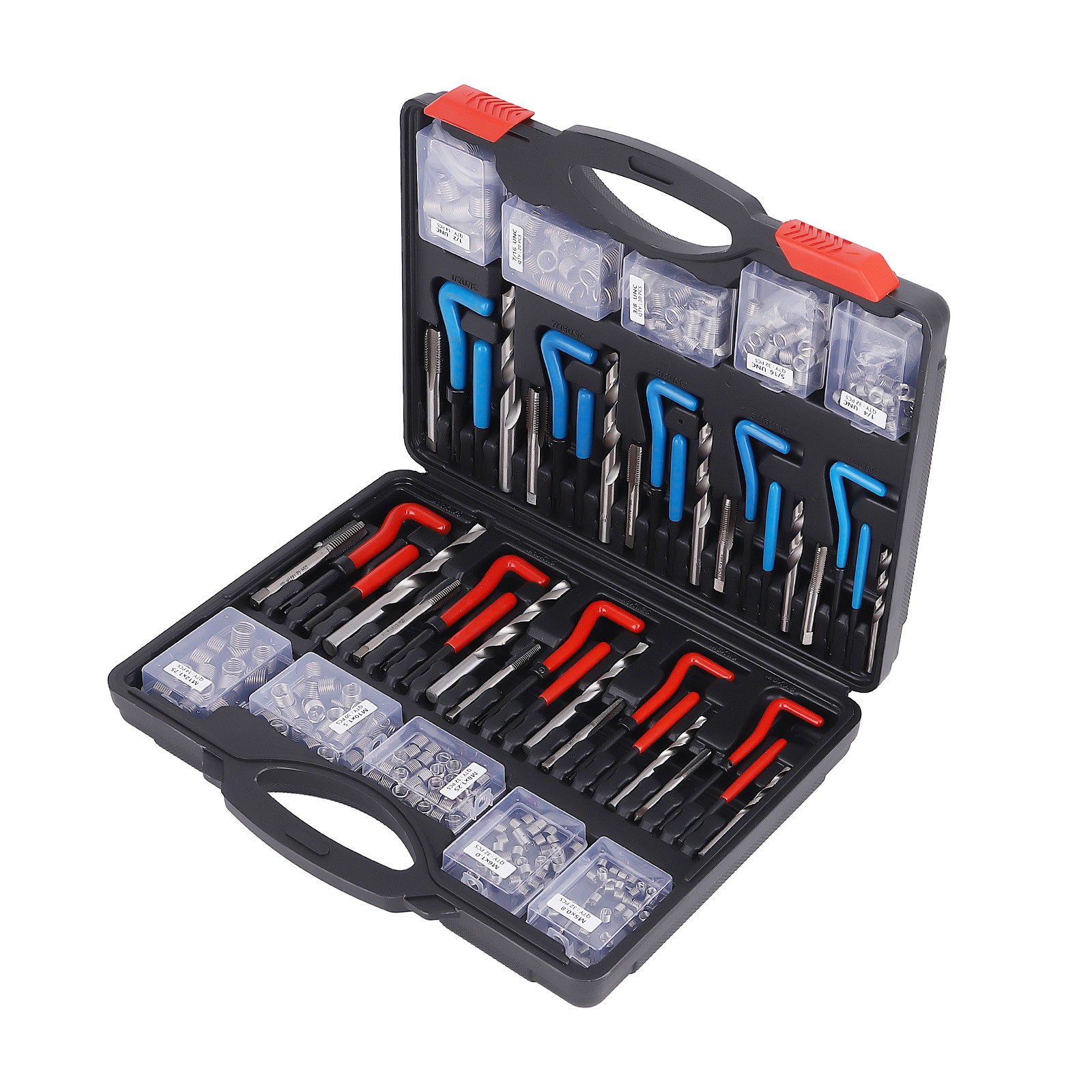 320X Helicoil Thread Repair Kit 320-Piece SAE and Metric Rethreading Tool Kit