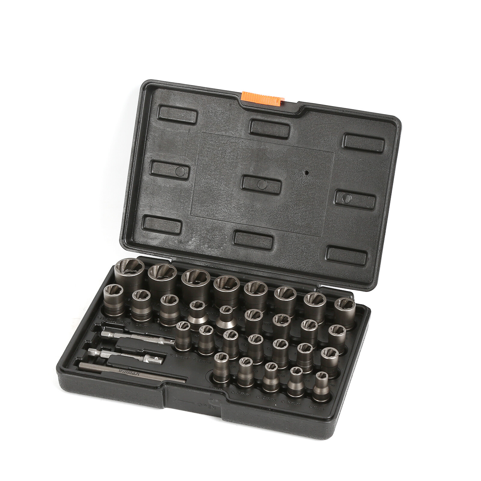 32pc Bolt Extractor Set, Impact Bolt & Nut Remover Set, 1/4″ & 3/8″ Square Drive