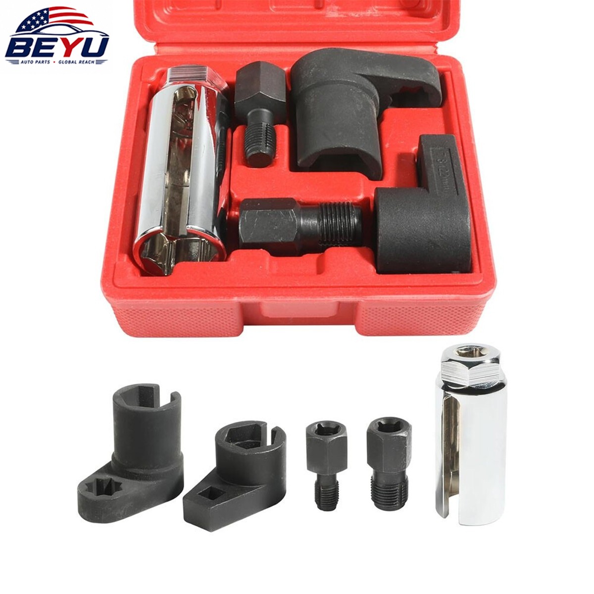 5PCS New Oxygen Sensor Socket Vacuum Remover Installer Thread Hand Tool Kit