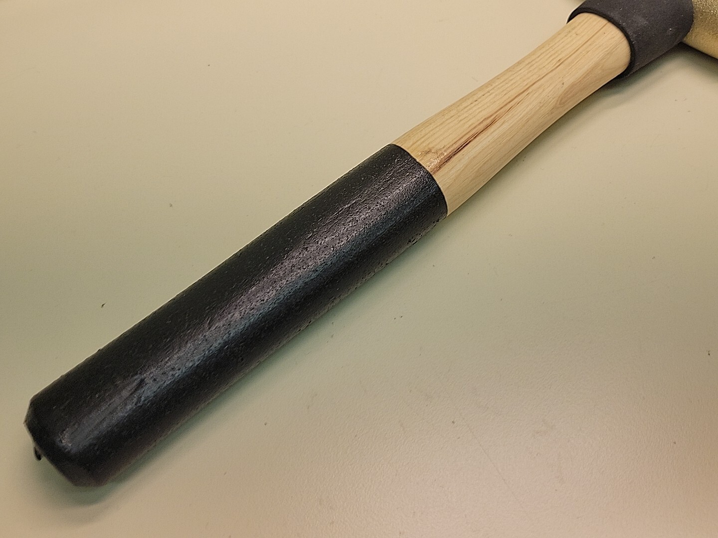 1 Lb Brass Hammer Hickory Handle 1 Pound Brass New Old Stock