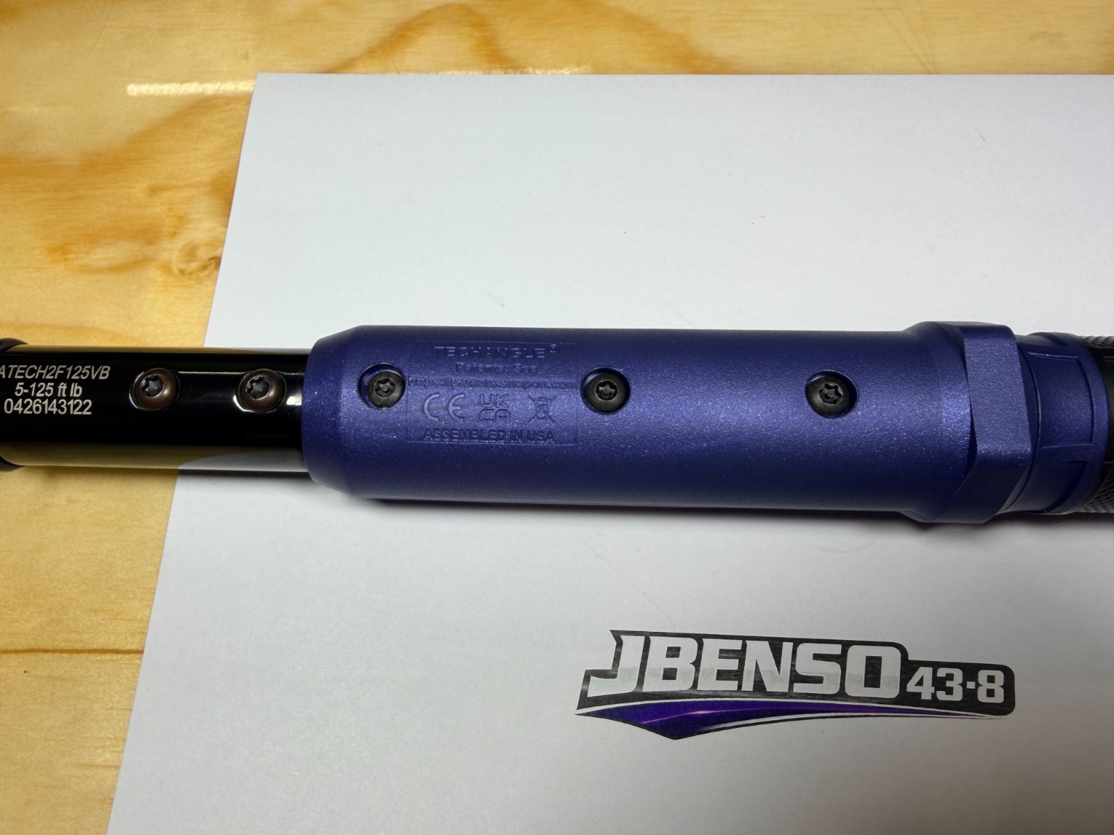 Snap-on Tools POWER BLUE 3/8″ Drive 5-125ftlb Digital Torque Wrench ATECH2F125VB
