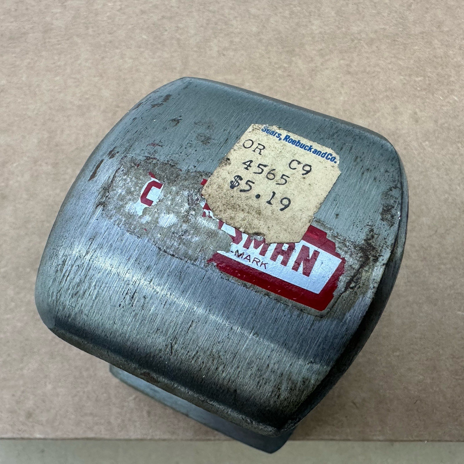 Vintage Craftsman USA Tools Auto Body Dolly Anvil Blue Appears New Old Stock