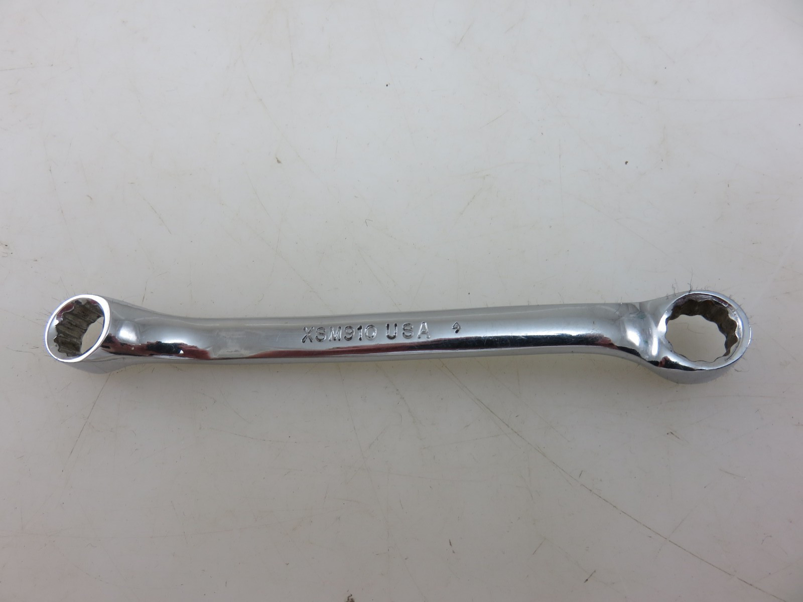 Snap-On XSM910 SHORT METRIC 10° Offset Box End Wrench 9mm x 10mm
