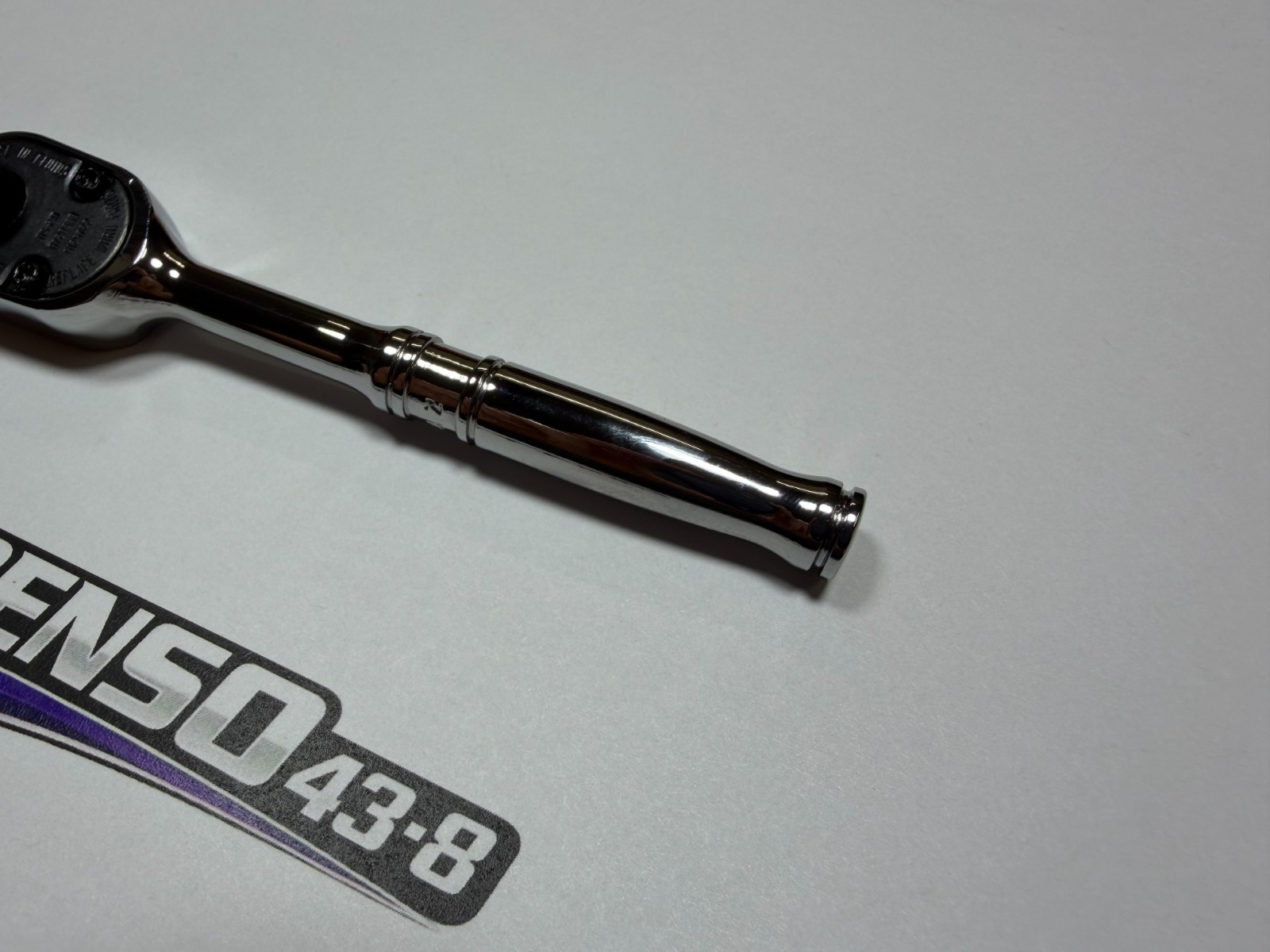 Snap-on Tools USA NEW 1/4″ Hex Drive Chrome Fixed Head Magnetic Bit Ratchet TM72