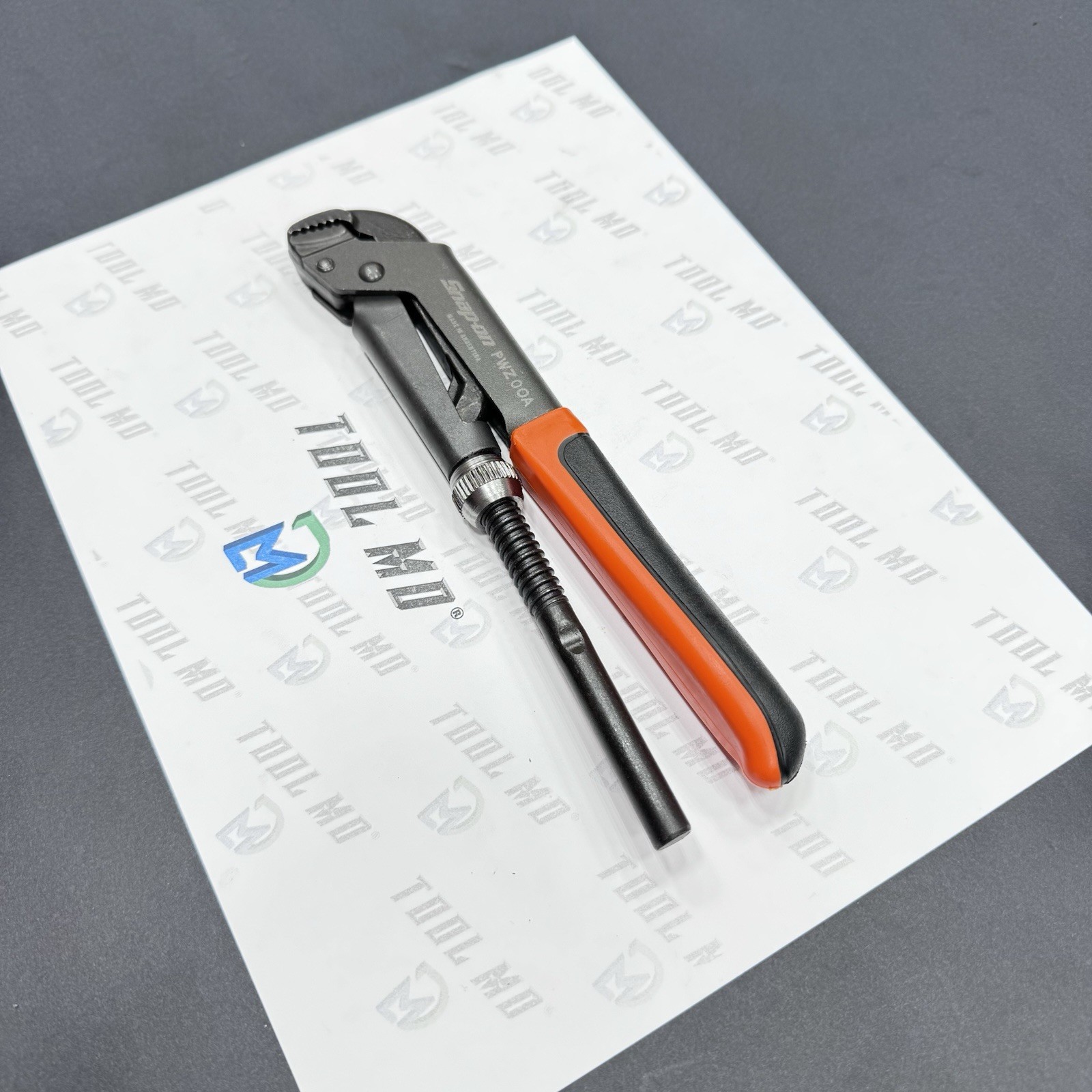 Snap-on Tools NEW ORANGE 8-3/16″ Soft Grip Quick Adjust Pliers Wrench PWZ0OA