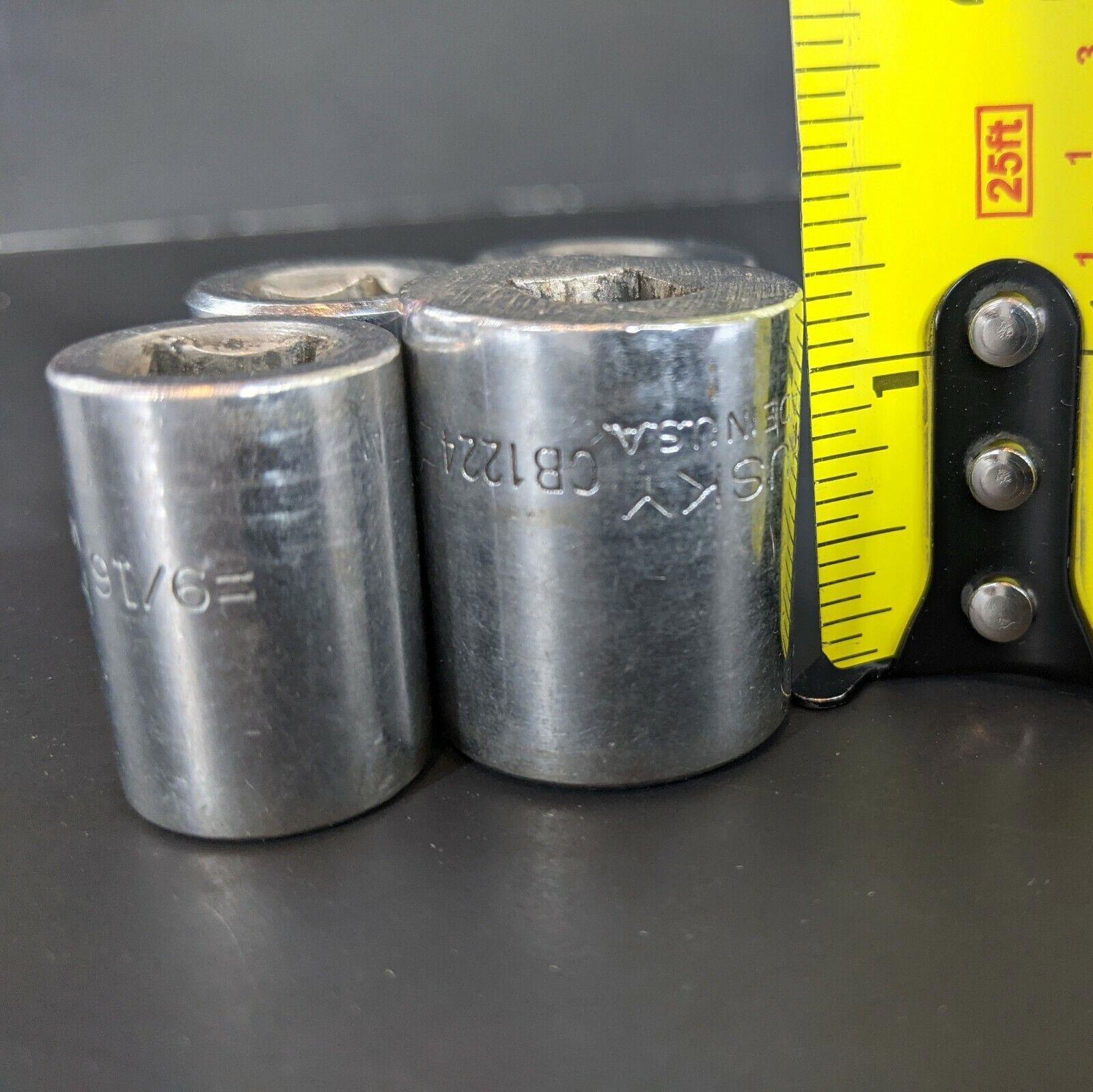 Husky USA 9/16 5/8 11/16 3/4 Sockets (12 Point & 6) 3/8″ Drive