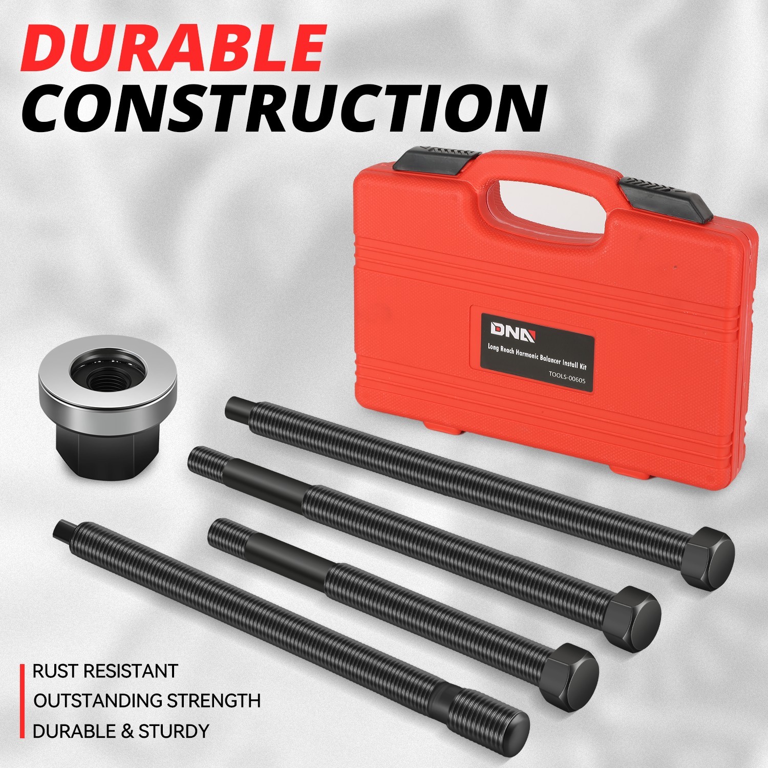 For Dodge/Chrysler Ford GM 5Pcs Long Reach Harmonic Balancer Installer Tool Kit