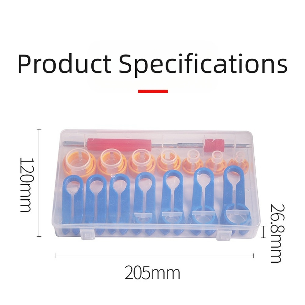 16 Piece Automotive AC Cooling Agent and For Fuel Line Pipe Removal Tool Set