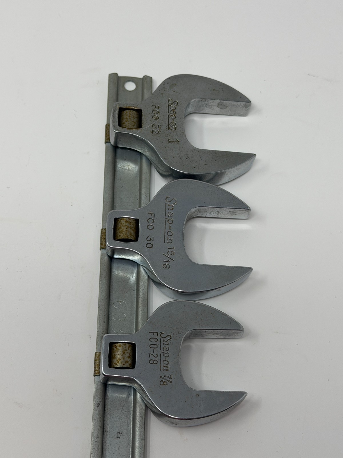 VTG USA Snap-On Crowfoot Wrench Dr Socket Set FCO32 FCO30 FCO28 7/8″ 15/16″ 1″